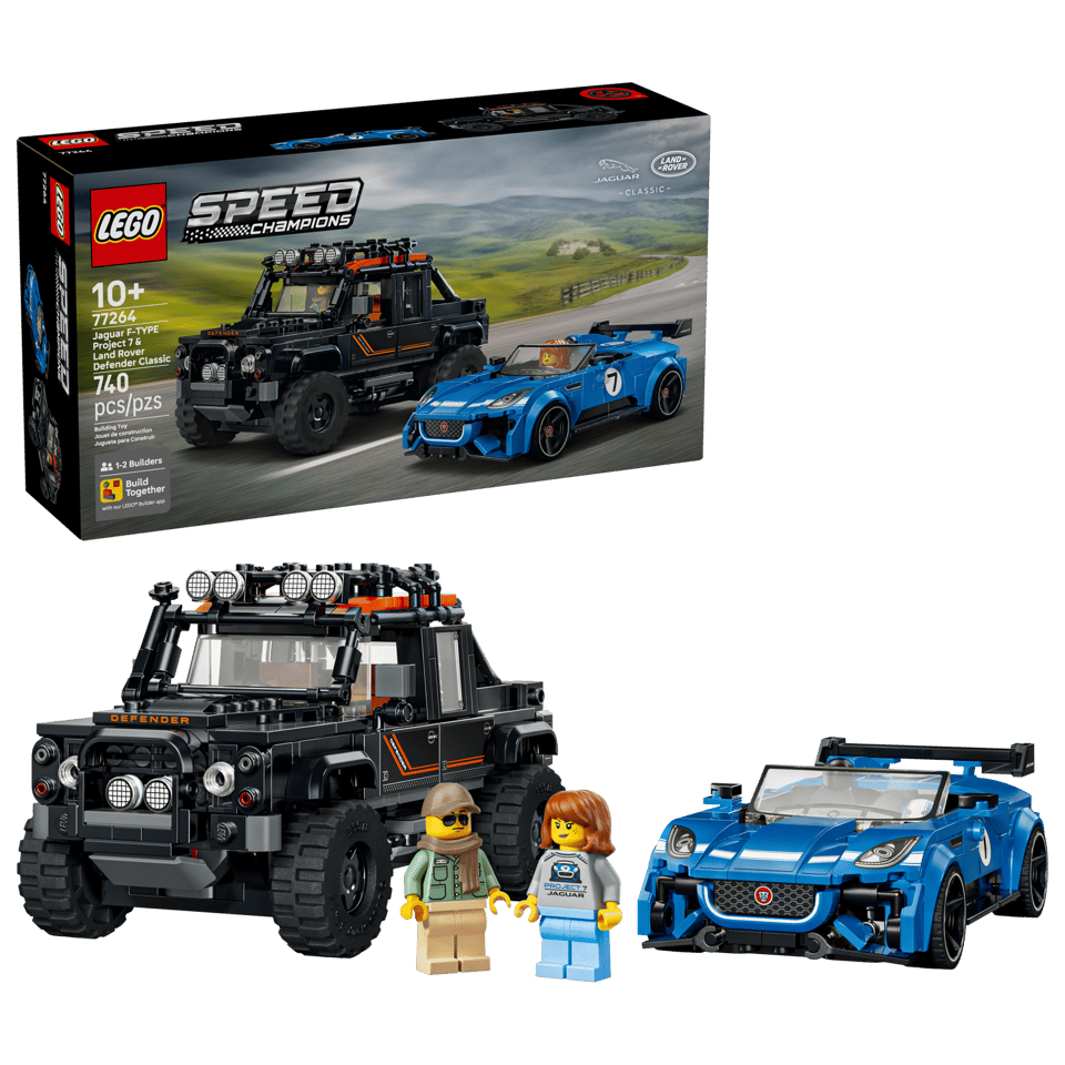 LEGO® Speed Champions Jaguar Project 7 & Land Rover Defender (77264)