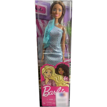 Barbie Glitz Doll Brunette (Latina) Turquise Mini-Dress