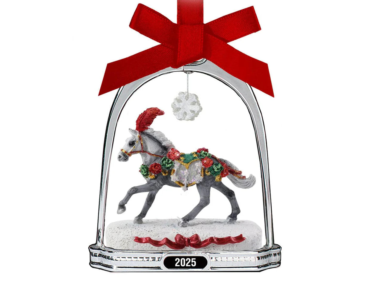 2025 Stirrup Ornament -  Christmas in Bloom