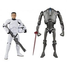 SW Black Series Clone Trooper & Super Battle Droid