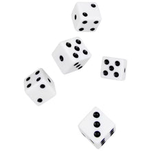 Dice 5pk White D6