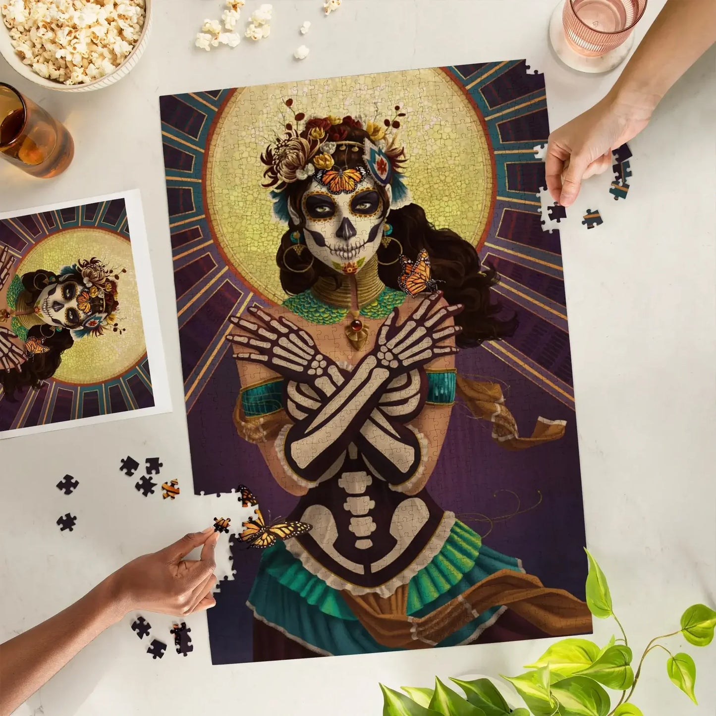 Day of the Dead, Crossbones, Butterflies 1000pc