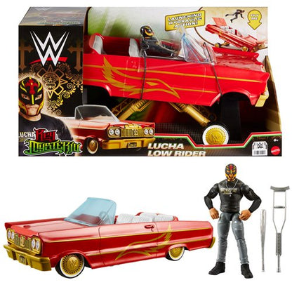 WWE Low Rider Car + Rey Mysterio Main Event Figure