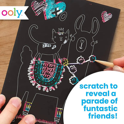Scratch & Scribble: Mini Kit - Funtastic Friends (7pc Set)