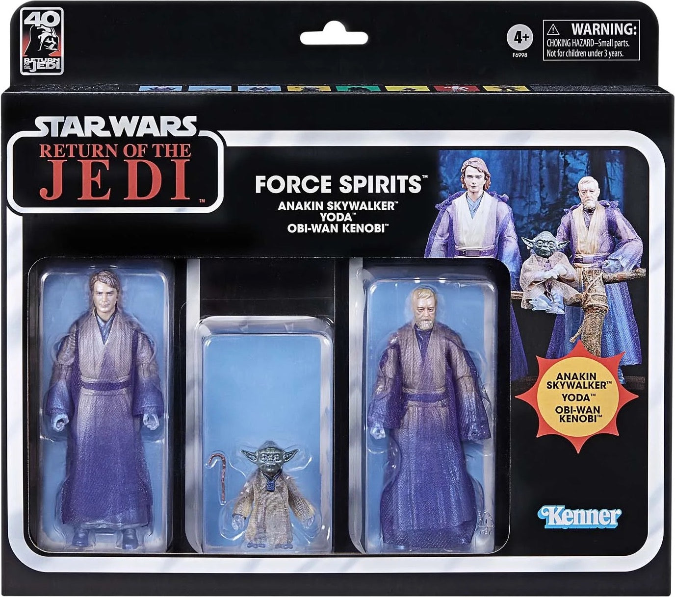SW Black Series Force Ghost 3-Pack Anakin, Yoda, Obi-Wan