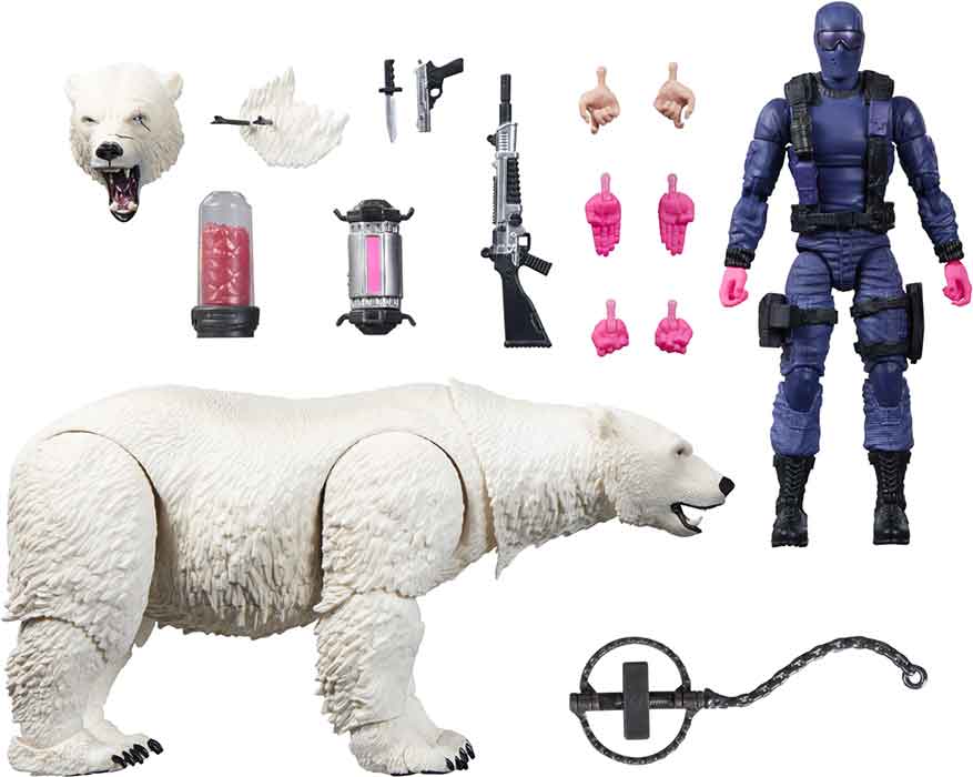 GI Joe Classified Series Snakes Eyes with Polar Bear