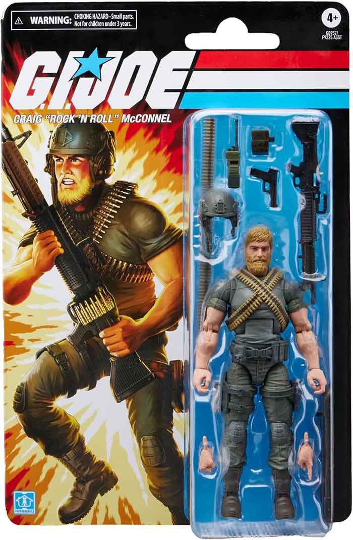 GI Joe Classified Craig "Rock 'N Roll" McConnel Retro Cardback 6-Inch Action Figure