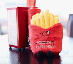 Funny Fries Plush - "Exercise? Extra Fries!"