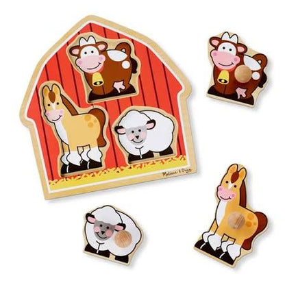 Barnyard Animals Jumbo Knob Puzzle