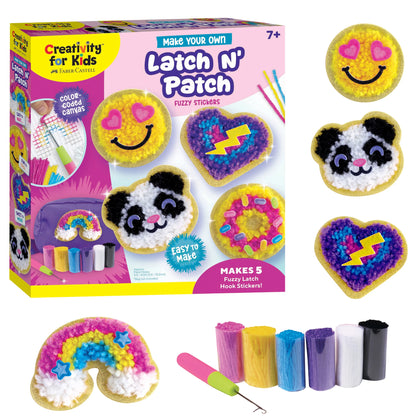 Make Your Own Latch n' Patch Fuzzy Stickers