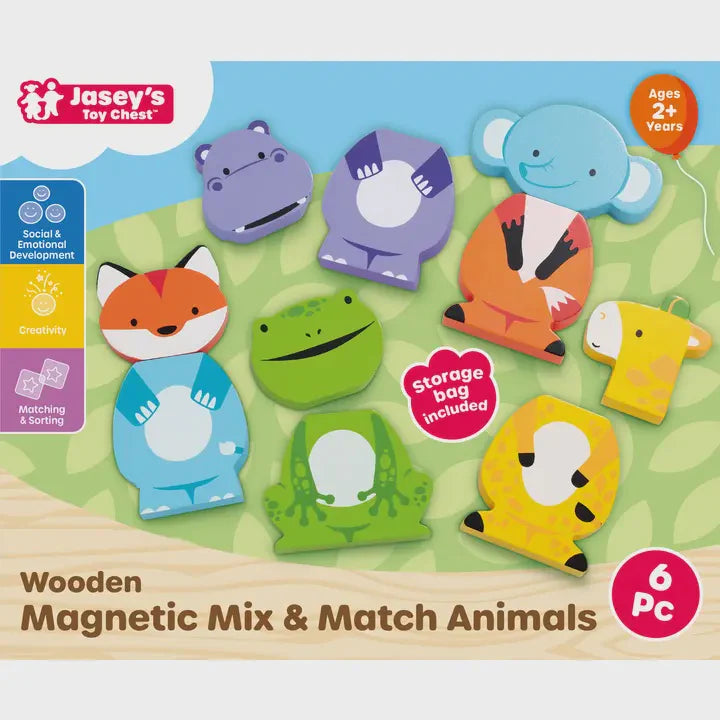 Wooden Magnetic Mix & Match Animals