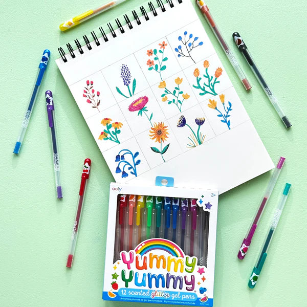 Yummy Yummy: Scented Glitter Gel Pens (Set of 12)
