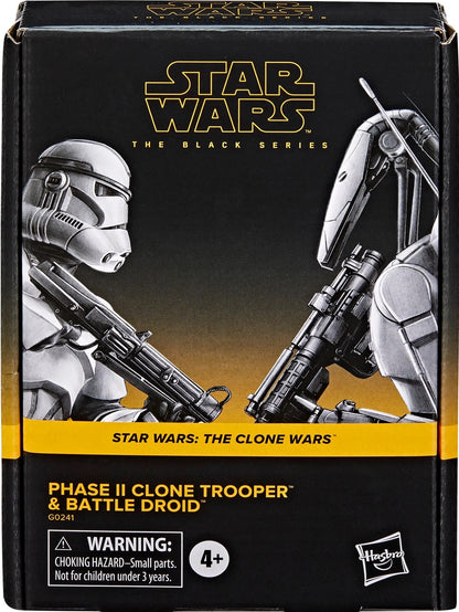 SW The Black Series Phase II Clone Trooper and Battle Droid