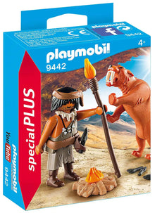 Caveman with Sabertooth Tiger (PM-9442)*