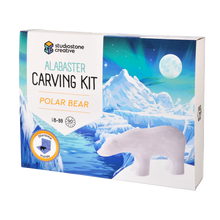 Polar Bear Alabaster Carving Kit