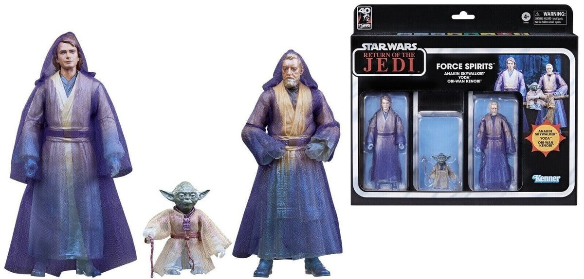 SW Black Series Force Ghost 3-Pack Anakin, Yoda, Obi-Wan