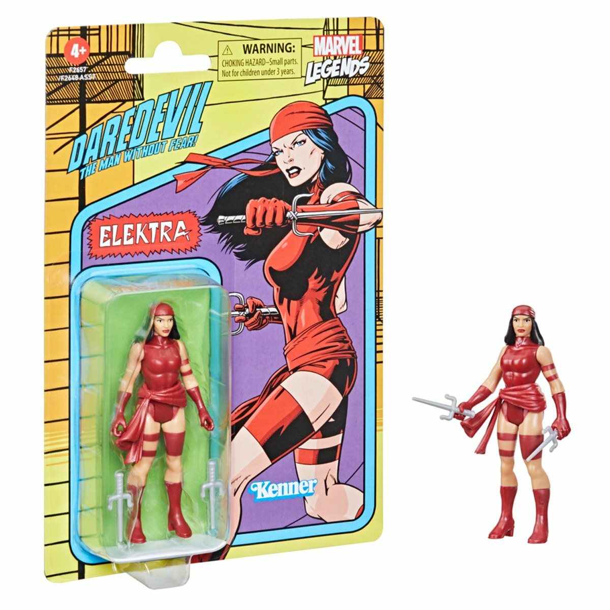 Marvel Legends Retro Elektra 3 3/4 inch Action Figure