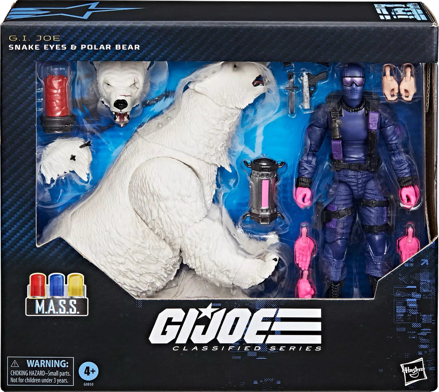 GI Joe Classified Series Snakes Eyes with Polar Bear