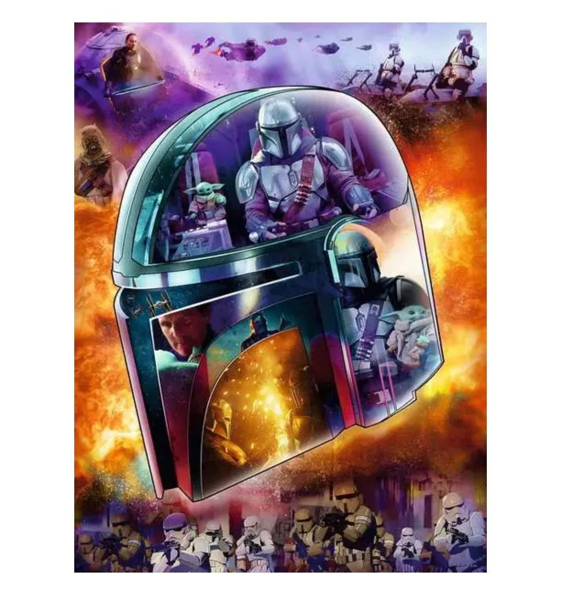 Star Wars: The Mandalorian: Helmet Shaped 770pc