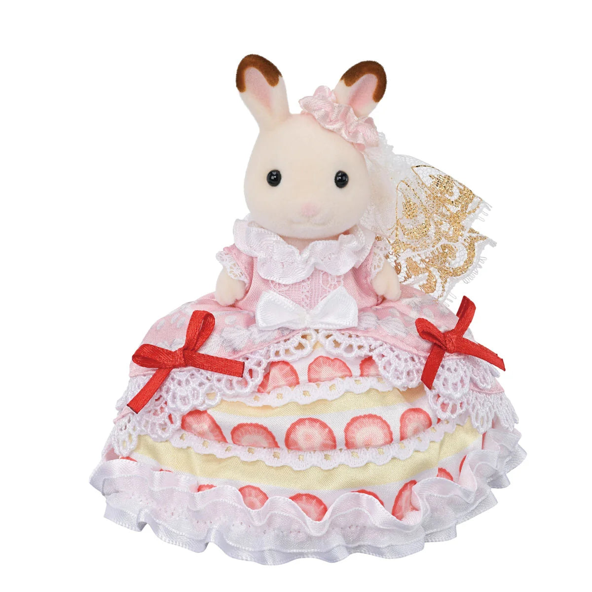 Happy Birthday Freya Strawberry Cake Dress - Calico Critters